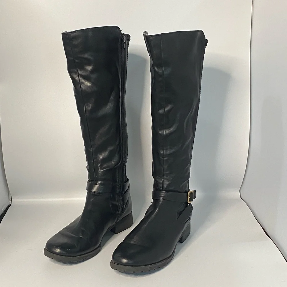 Basic Editions Black Over the Knee Boots